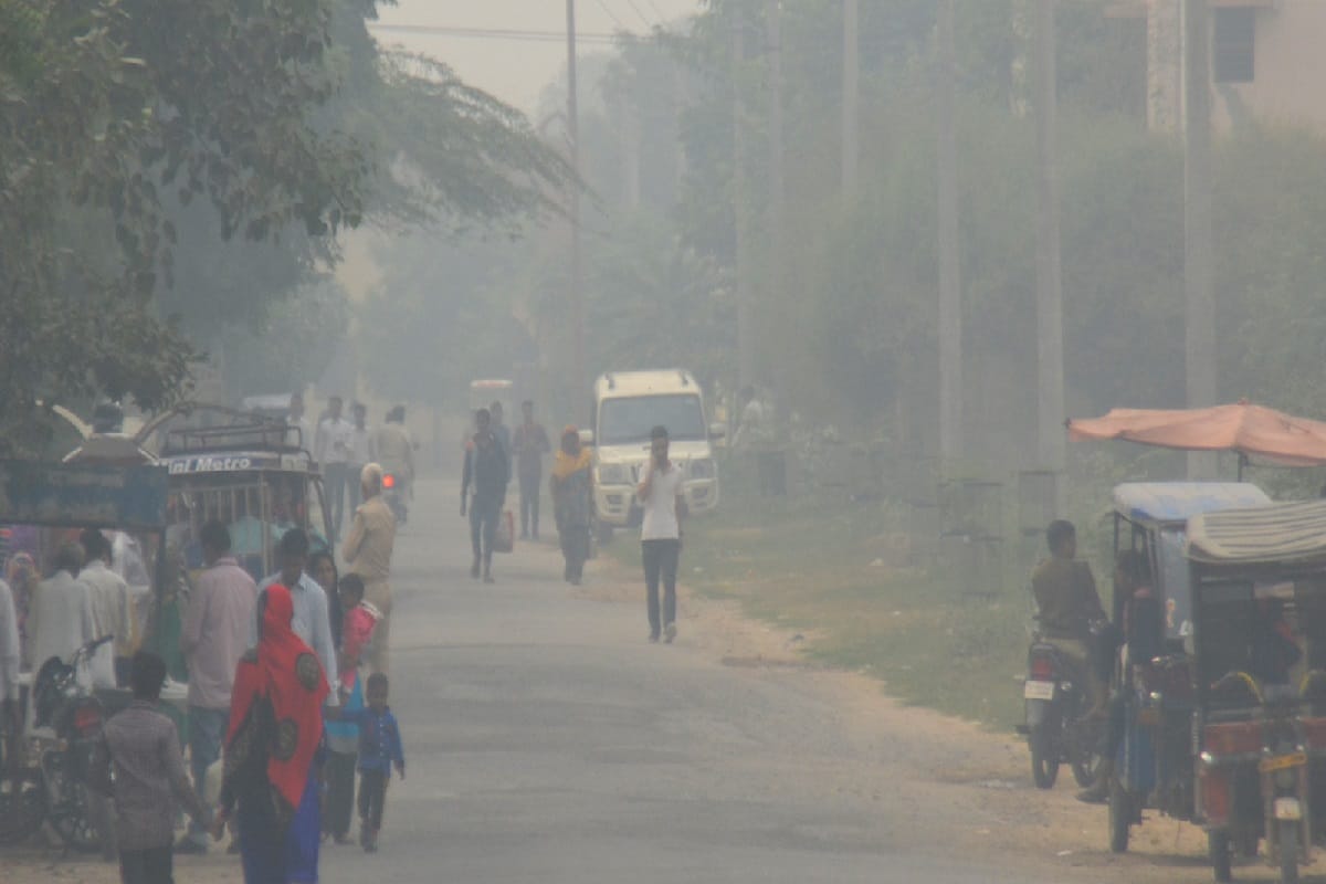 Air pollution level on dangerous after AQI reach 482 in Baghpat district of Uttar Pradesh