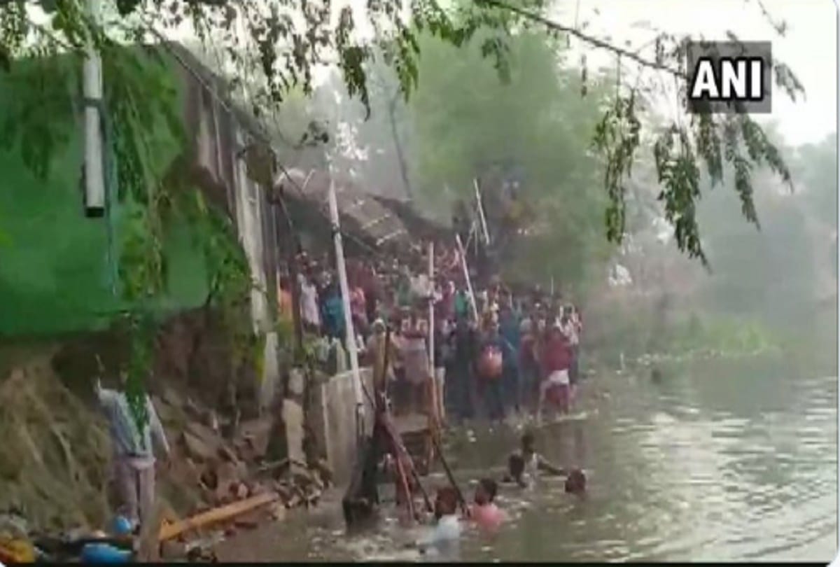Bihar Aurangabad chhathpuja Two dead after a stampede broke out at a ghat
