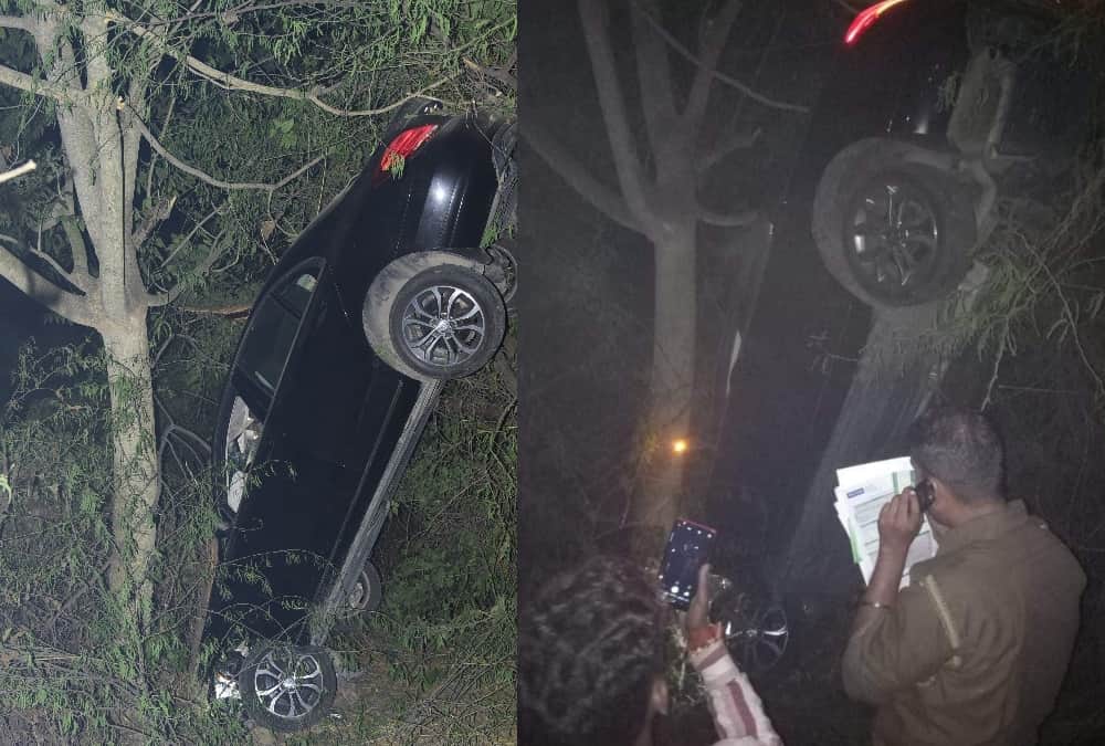 Luxary car got accident