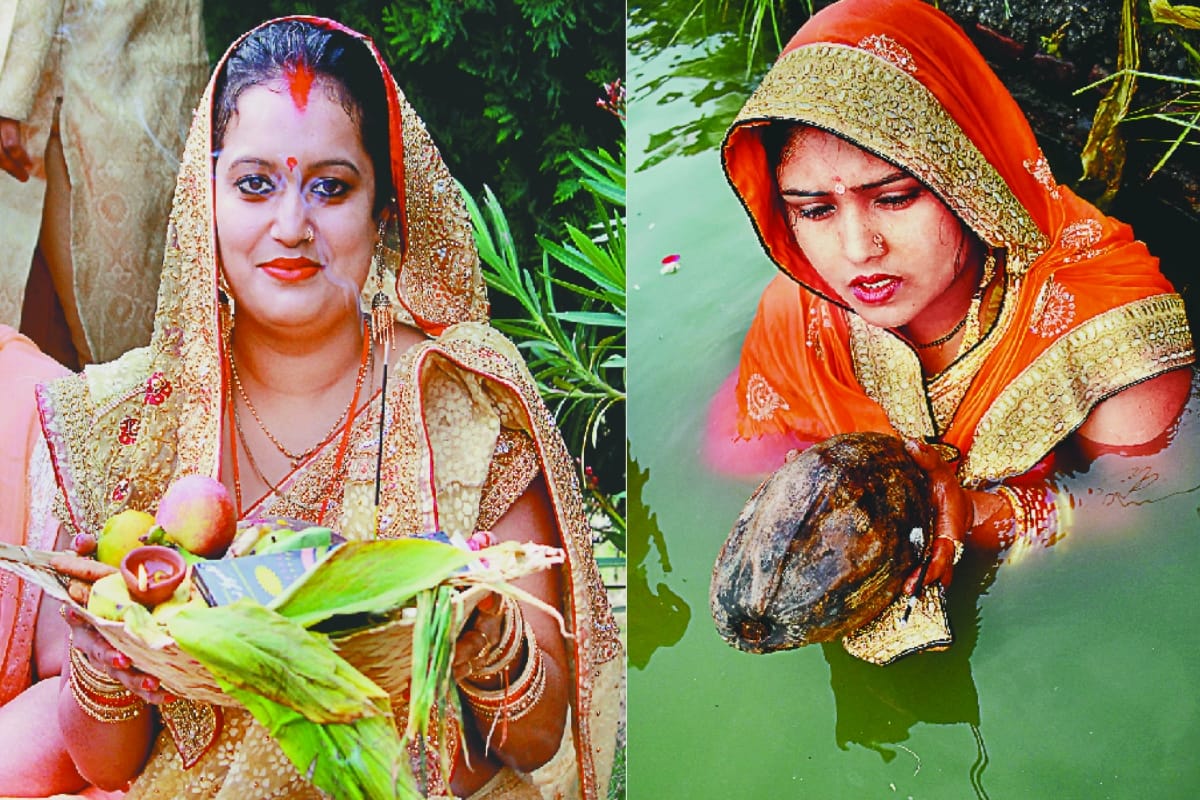 chhath pooja 2019: festival completing by offering arghya to the rising sun in Meerut