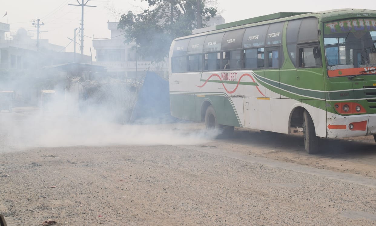 polution, smog, mainpuri