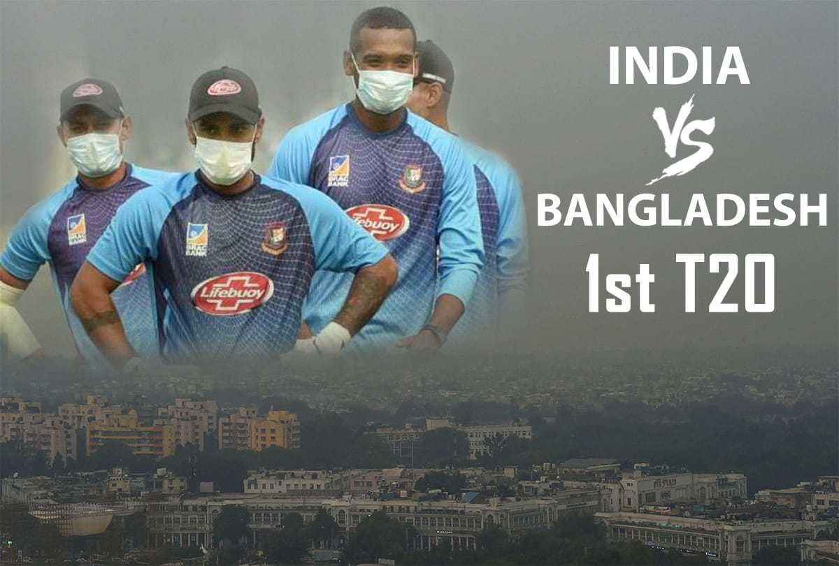 INDvBAN: Sourav ganguly congratulates player after first t20 played in Delhi under pollution