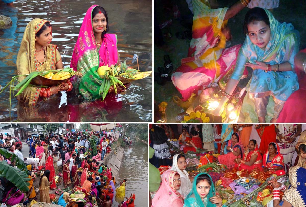Chhath Puja on banks of Tavi River jammu kashmir