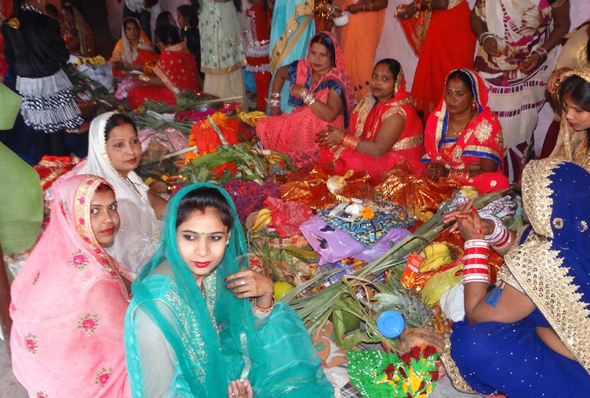 Chhath Puja on banks of Tavi River jammu kashmir