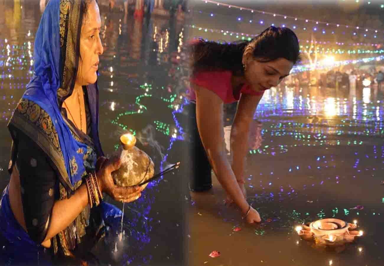 chhath puja 2019 celebration in kanpur uttar pradesh