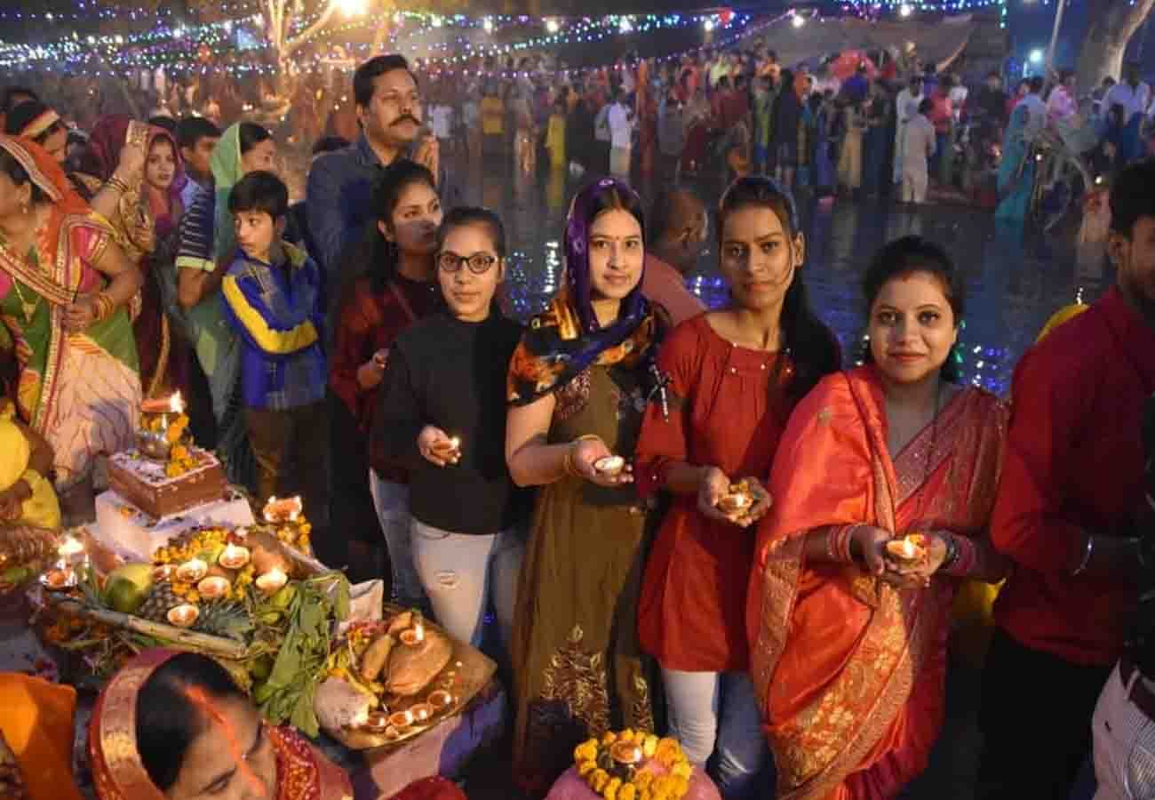 chhath puja 2019 celebration in kanpur uttar pradesh