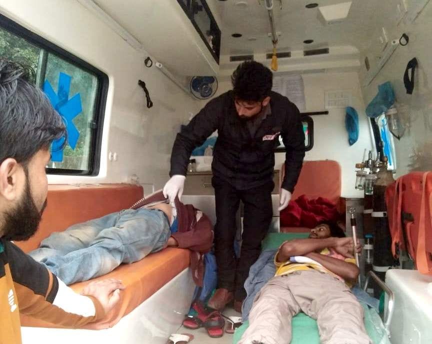 Uncontrolled car collides with athletic, two seriously injured