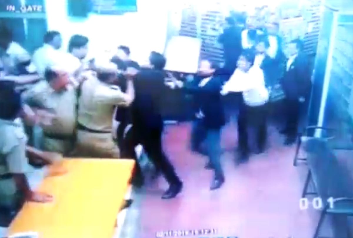 Tis Hazari violence sit get CCTV footage of incident