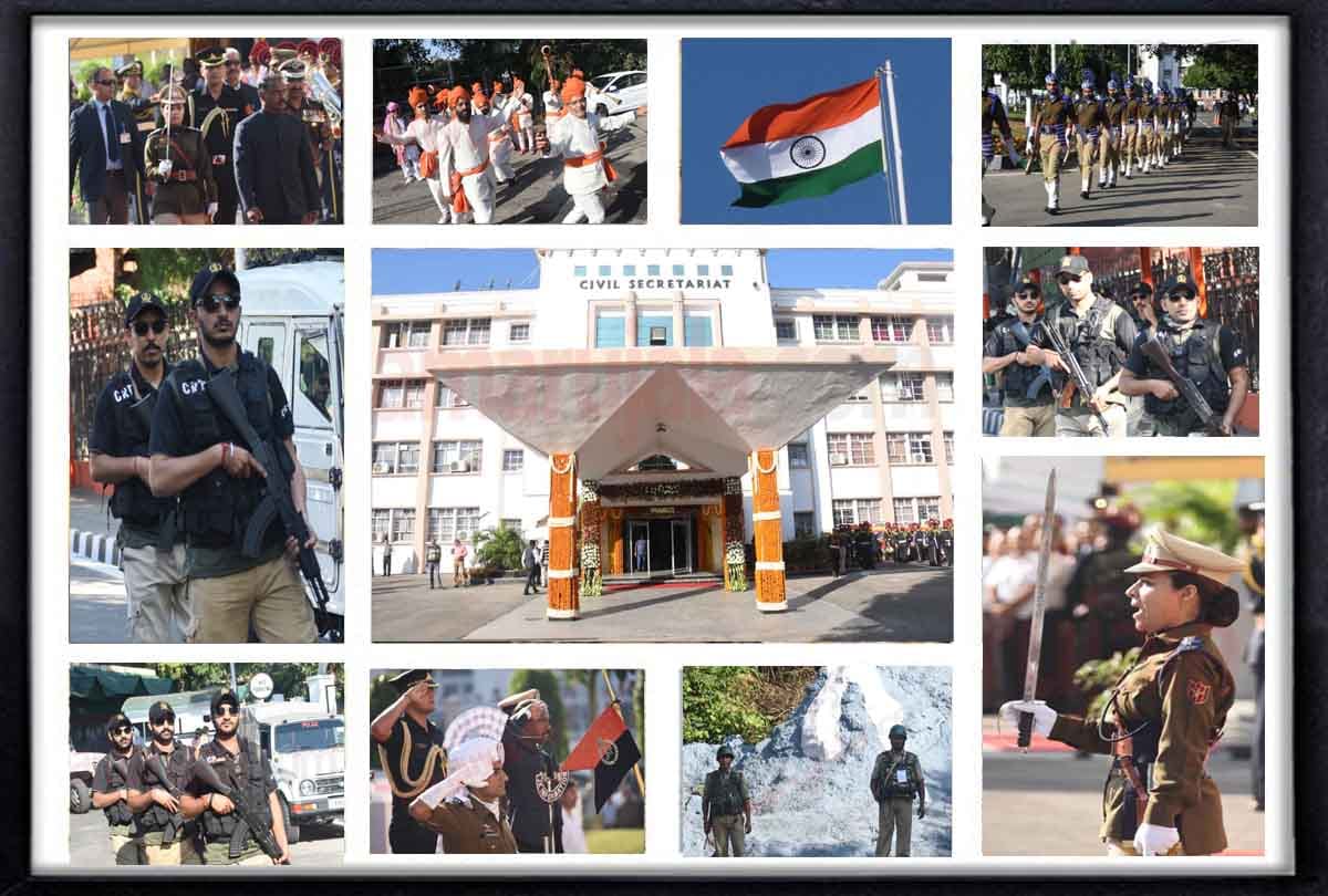 court of Union Government decorated in Jammu, tricolor seen for first time