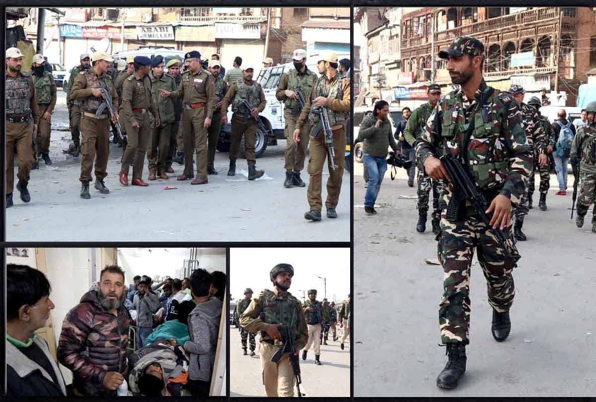 20 injured in grenade attack in market on Maulana Azad road in Srinagar
