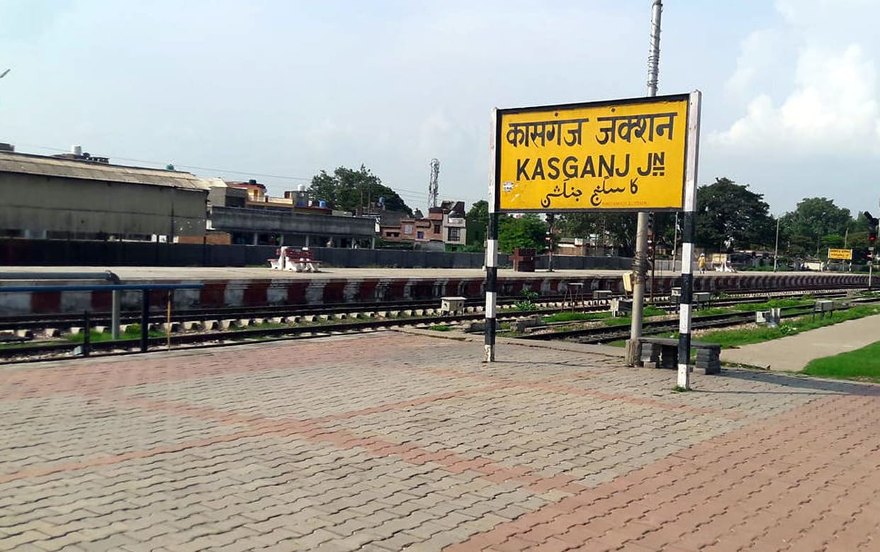 railway station, kasganj
