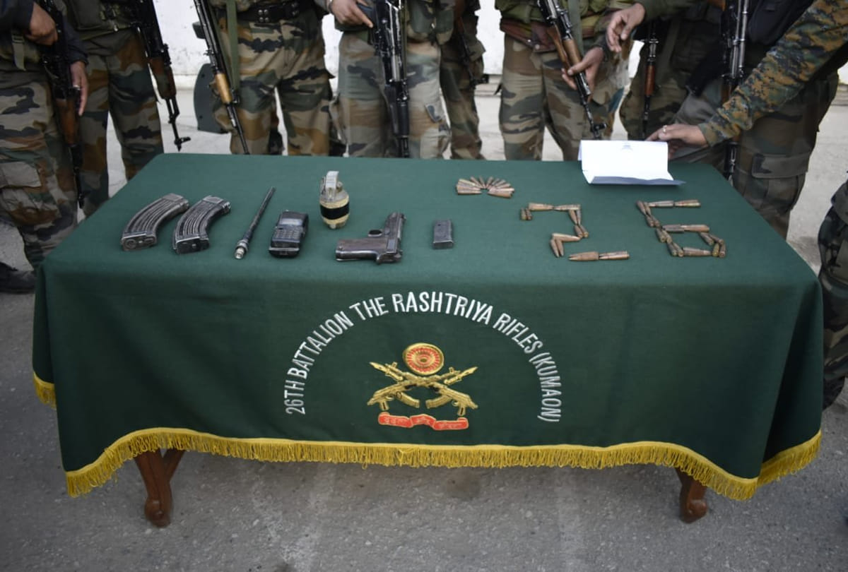 Jammu-Kashmir In a joint operation, Kishtwar over ground worker arrested, weapons recovered