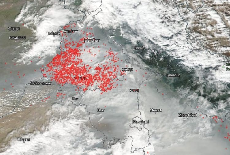 Stubble burning Cases increase in Punjab