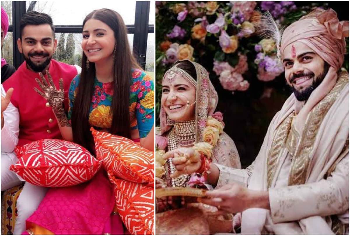 Virat Kohli Anushka Sharma wedding anniversary net worth love story wedding cost