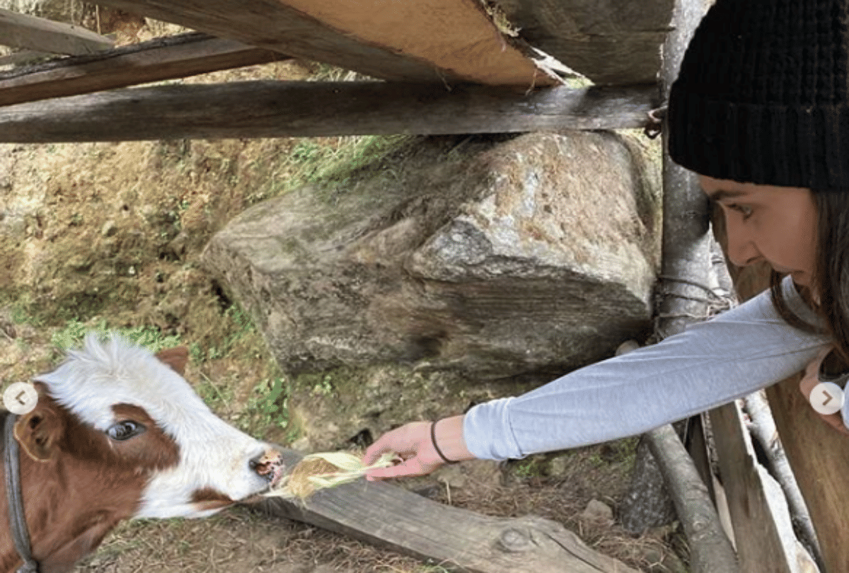 anushka sharma and virat kohli makes new friend in bhutan trip