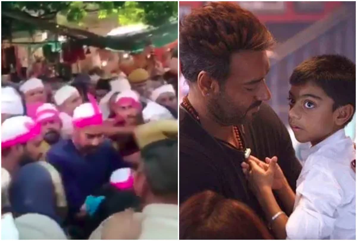 Ajay Devgn son Yug Devgn get mobbed when visited Ajmer Sharif Dargah