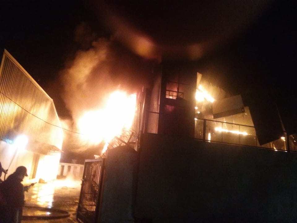 Fire Broke Out in Company Godown in Selaqui
