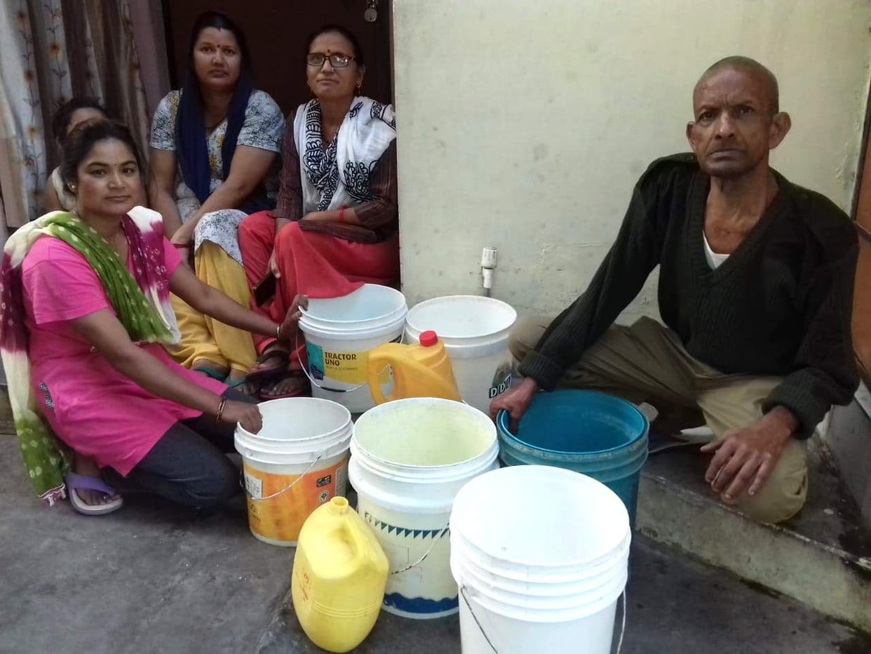 People are upset due to the lack of drinking water supply