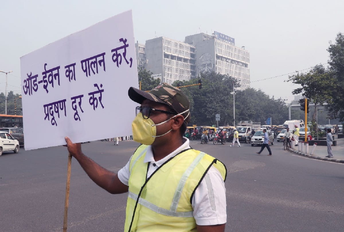 one million vehicles did not land on Delhi's roads