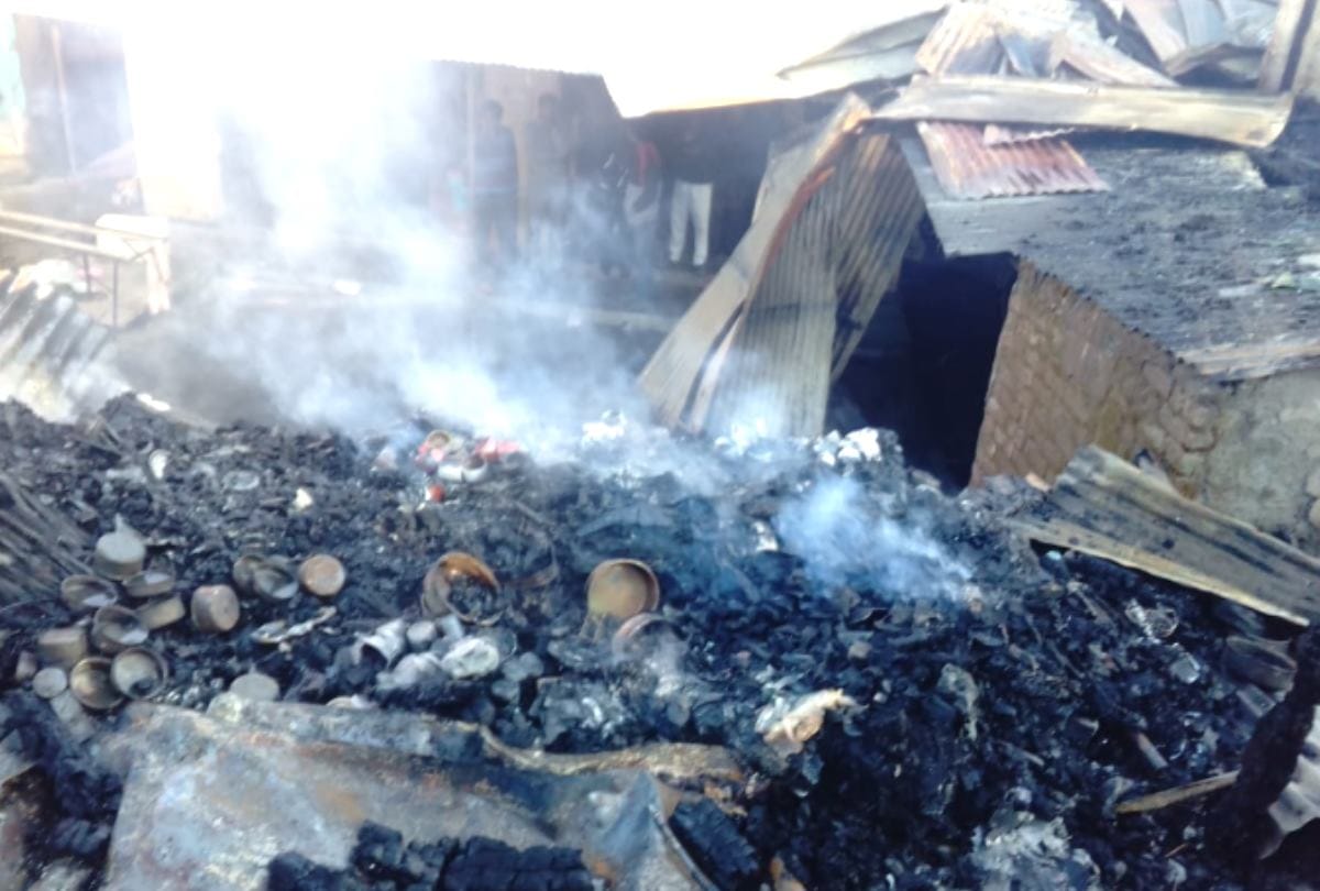 Fire broke out at Saloni bazar in Chamba