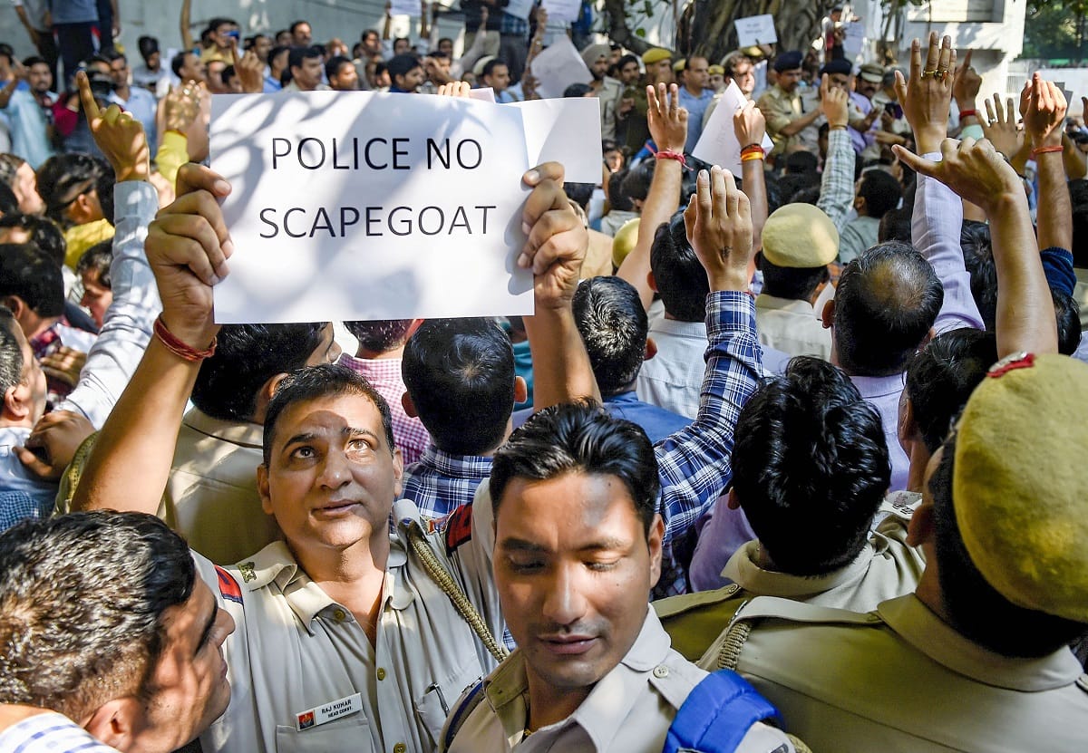 in seventies CRPF strike off the protest against govt., similar like delhi police protest