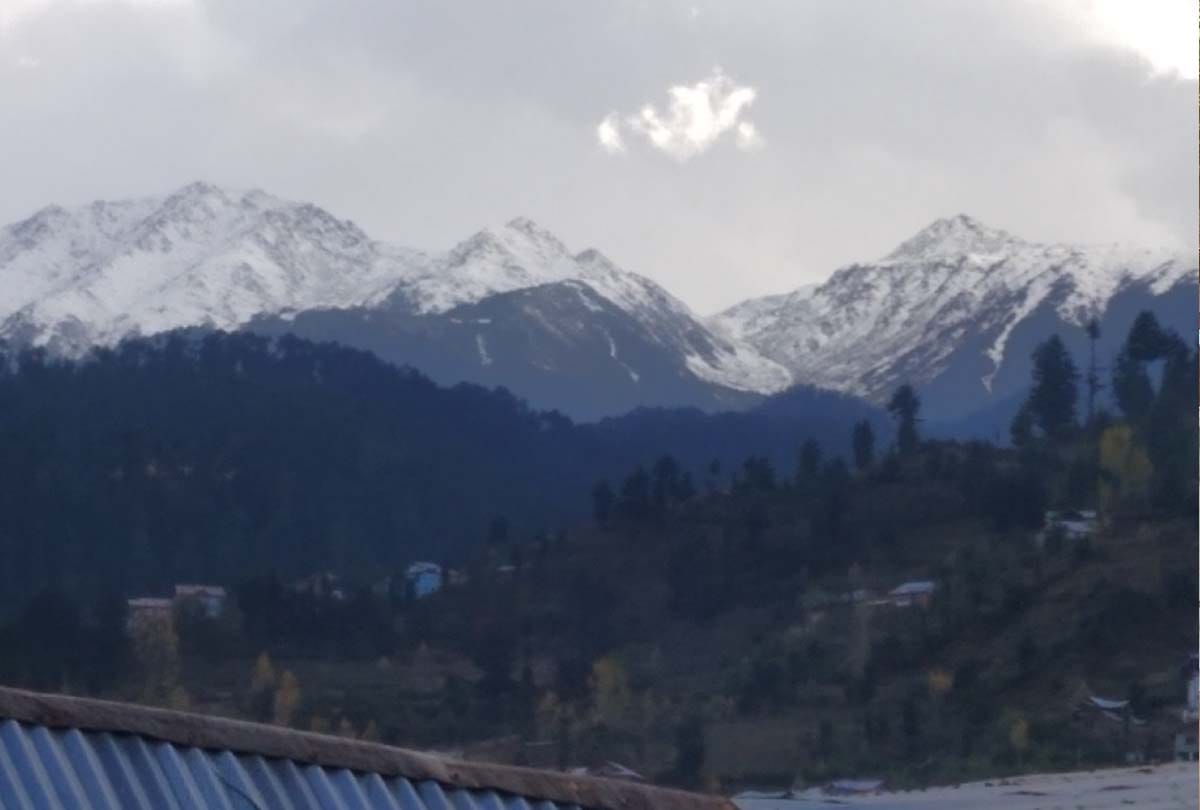 snowfall in Ashapati and Kailash mountain Bhaderwah of Jammu Kashmir