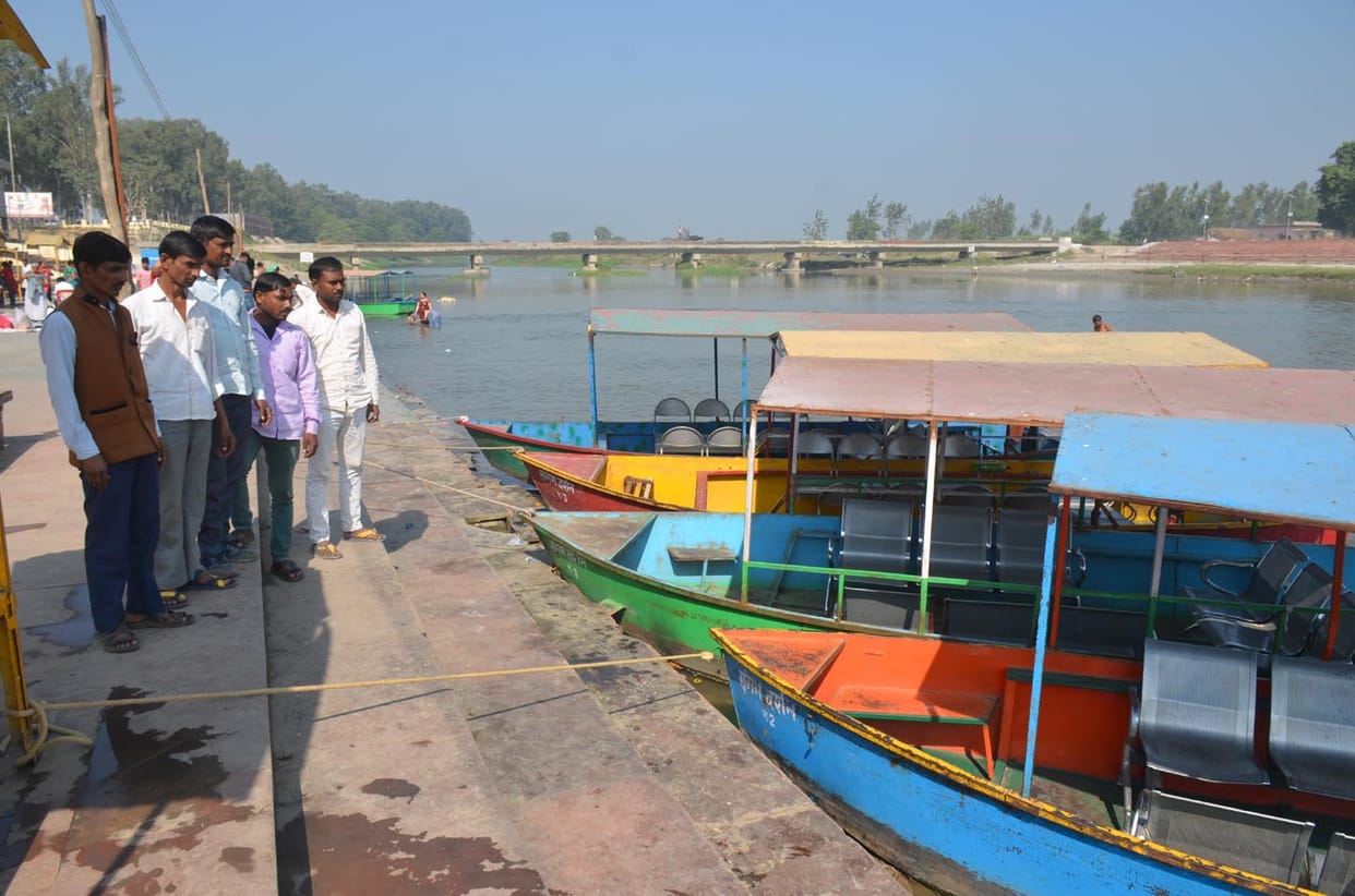 No water for bathing in Ganges