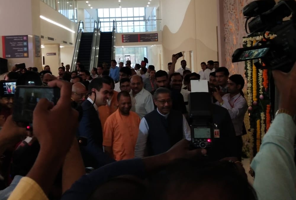 Chief Minister Yogi Adityanath inaugrated a hospital in Lucknow.