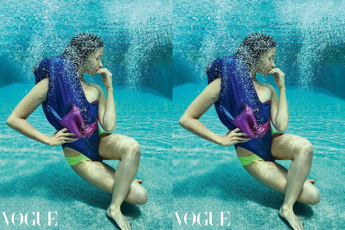 alia bhatt stunning bold underwater photoshoot for vogue