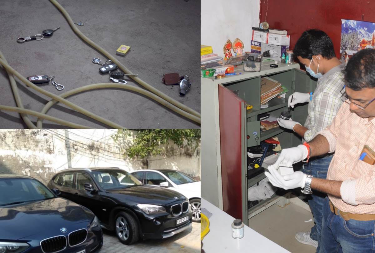 Thieves stolen from car bazar of lucknow.