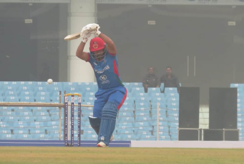 Sher Khan cheers Afghanistan team in Lucknow.