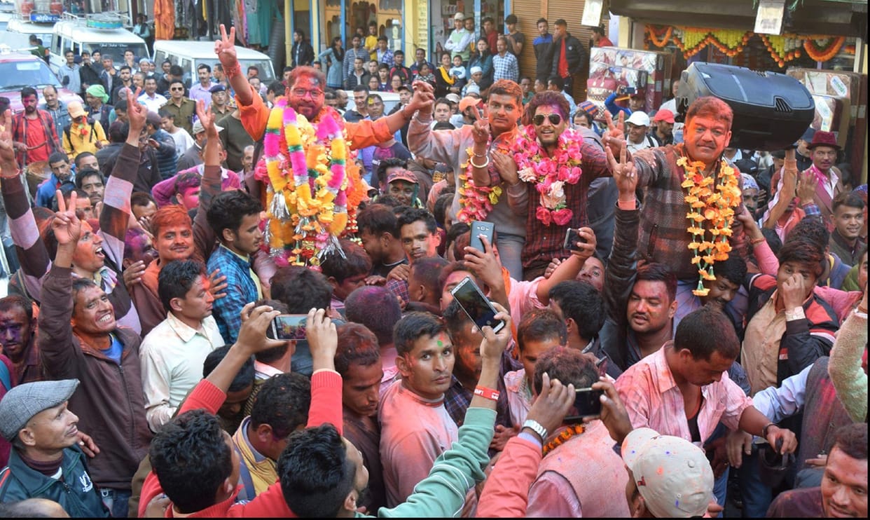 BJP's victory on five of the eight blocks of Pithoragarh