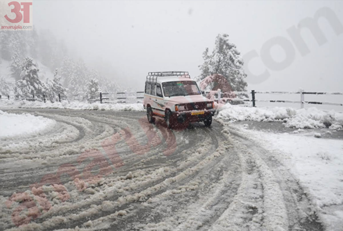 first heavy snowfall in kashmir gulmarg, latest photos of snowfall kashmir 2019