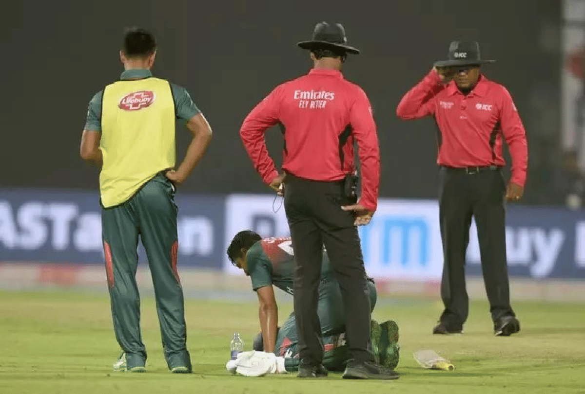 Two bangladeshi player vomit during firts t20 match against india in delhi