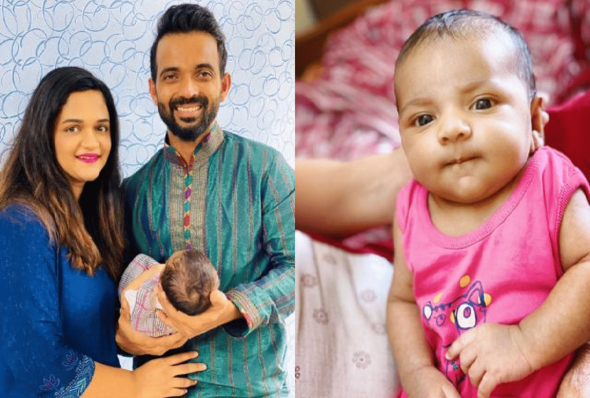 Indian Vice Captain Ajinkya rahane shared his beautiful daughter picture on social media