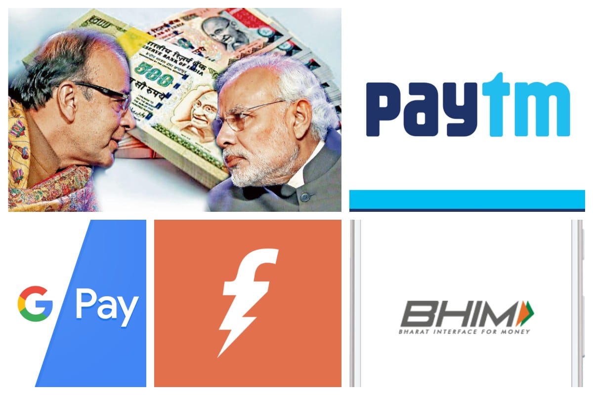three years of demonetisation in india How digital payments app like paytm and google pay rise