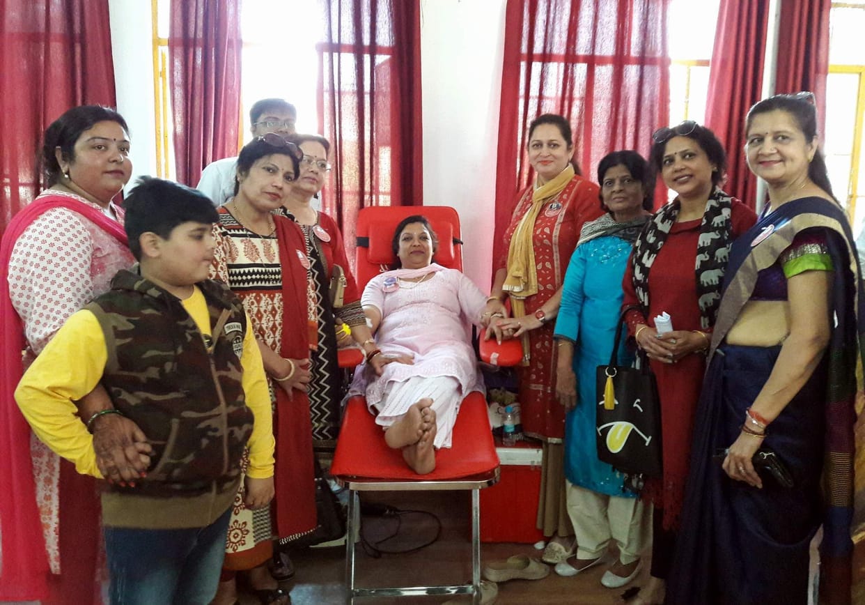 85 units of blood collected in blood donation camp