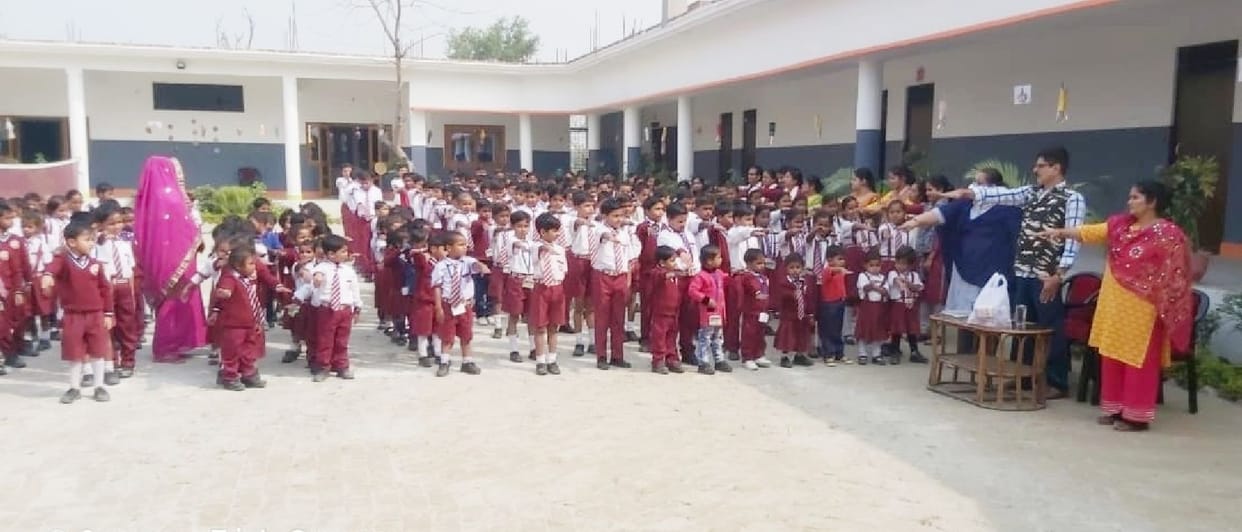 Pledge of environmental protection administered to students