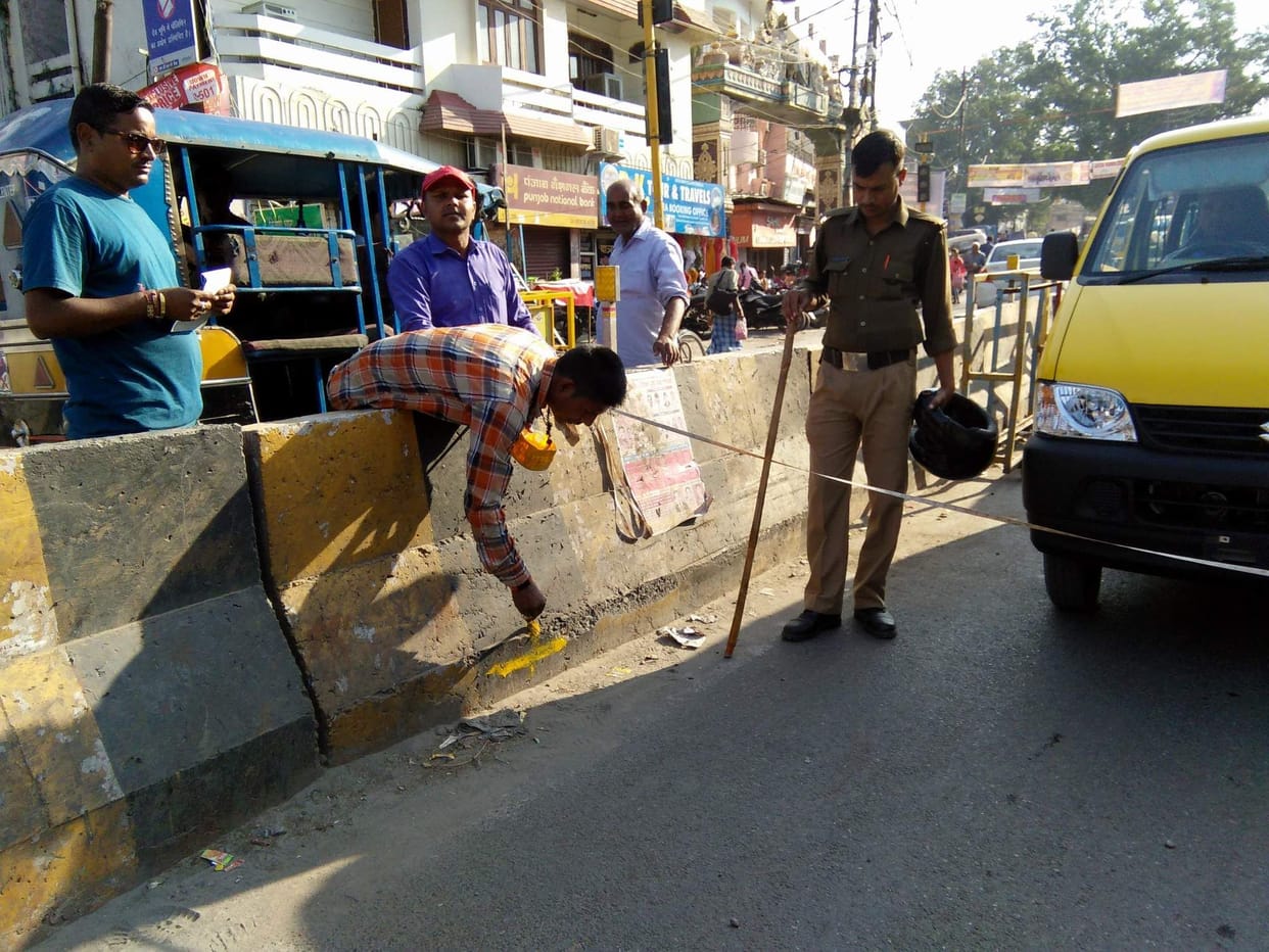 NH department engaged in removing encroachment