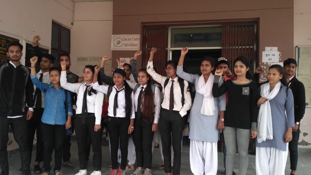 students protested
