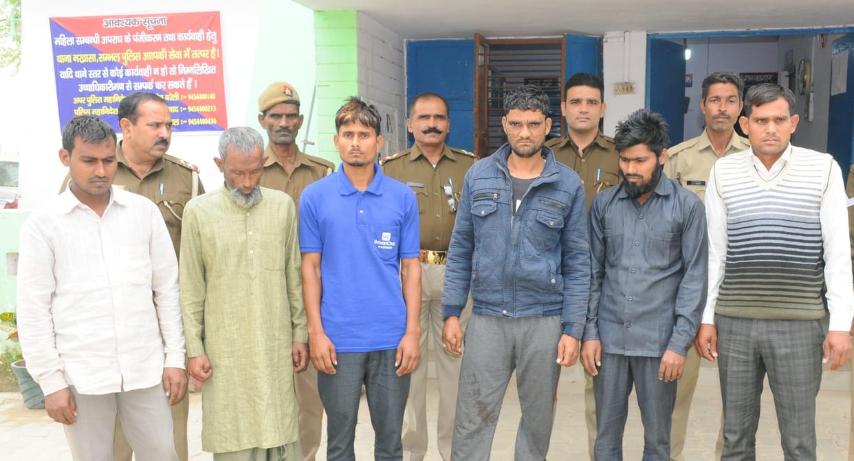 six arrested for cow slaughter