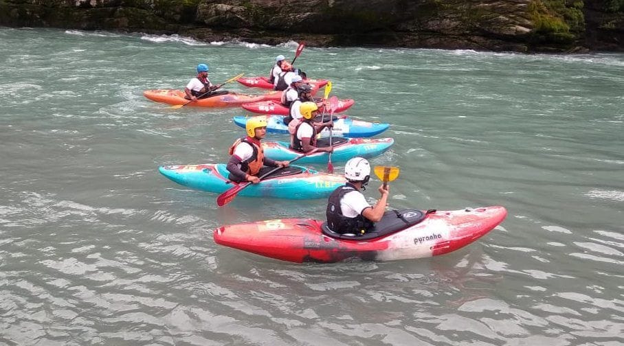 ITBP won rafting marathon
