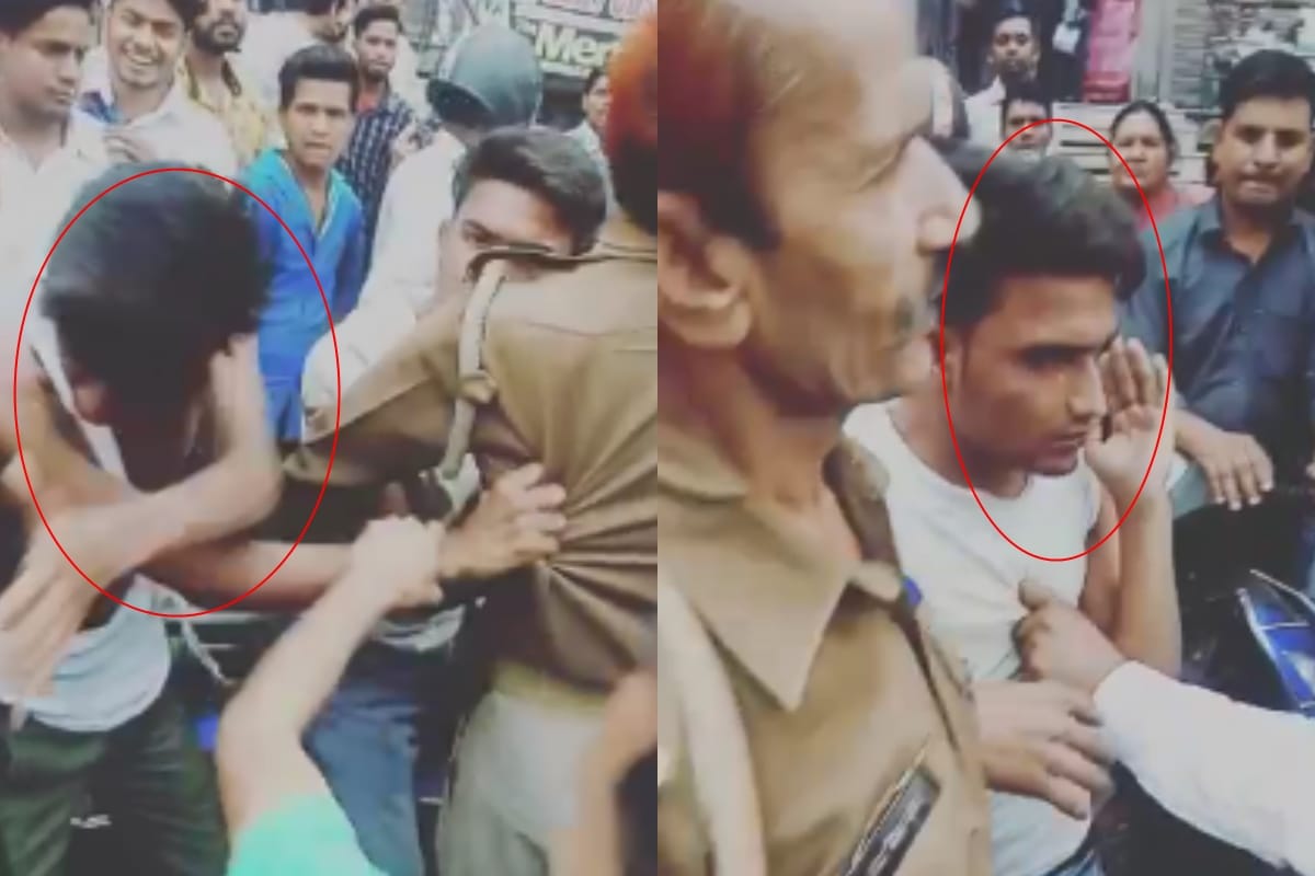 stockers tease Three football players in Meerut ,girls beat them on the road