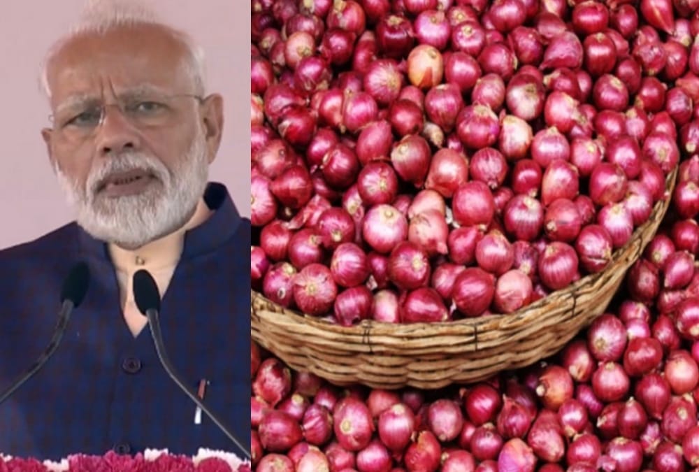 Price of onion in Lucknow market.
