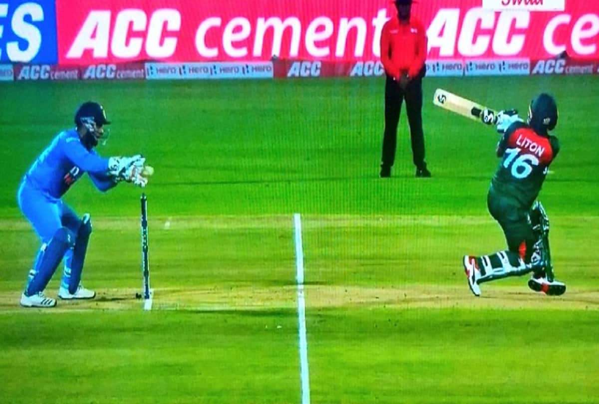 IND v BAN Rishabh Pant misses chance of Liton das stumping, collected ball in front of the stumps