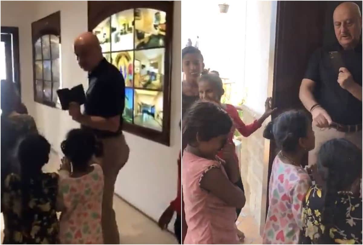 Anupam Kher share video of him taking underprivileged kids for brunch at hotel in Mumbai