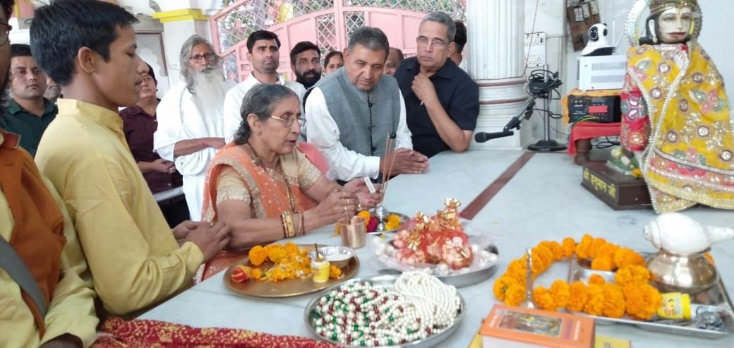 Jashodaben at Ghasipura Shri Ram Temple