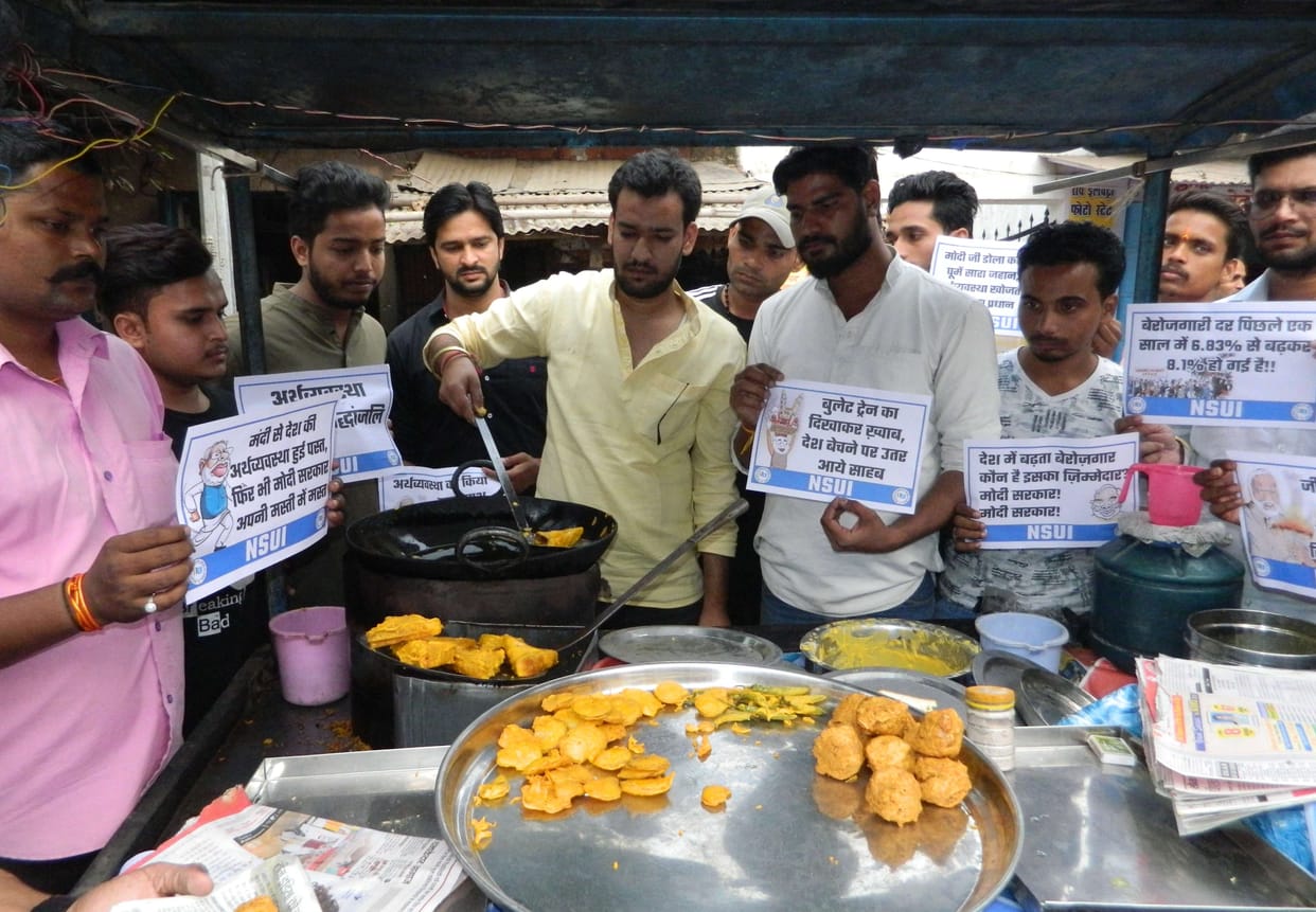 Protests on completion of three years of demonetisation