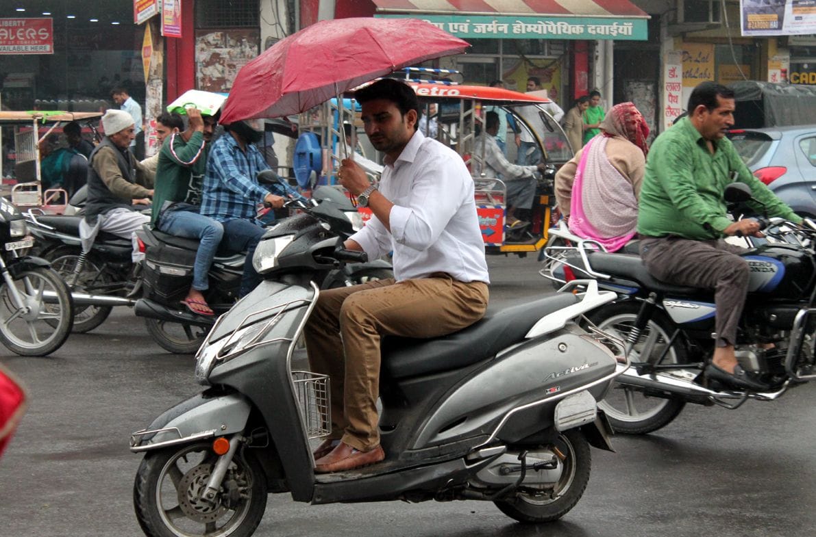 Mufaffarnagar received rain on Thursday
