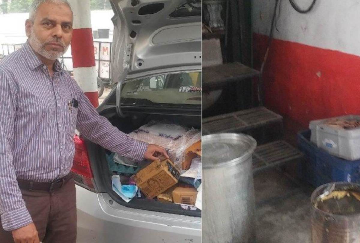 compost is being made from stale food and peels in KGMU